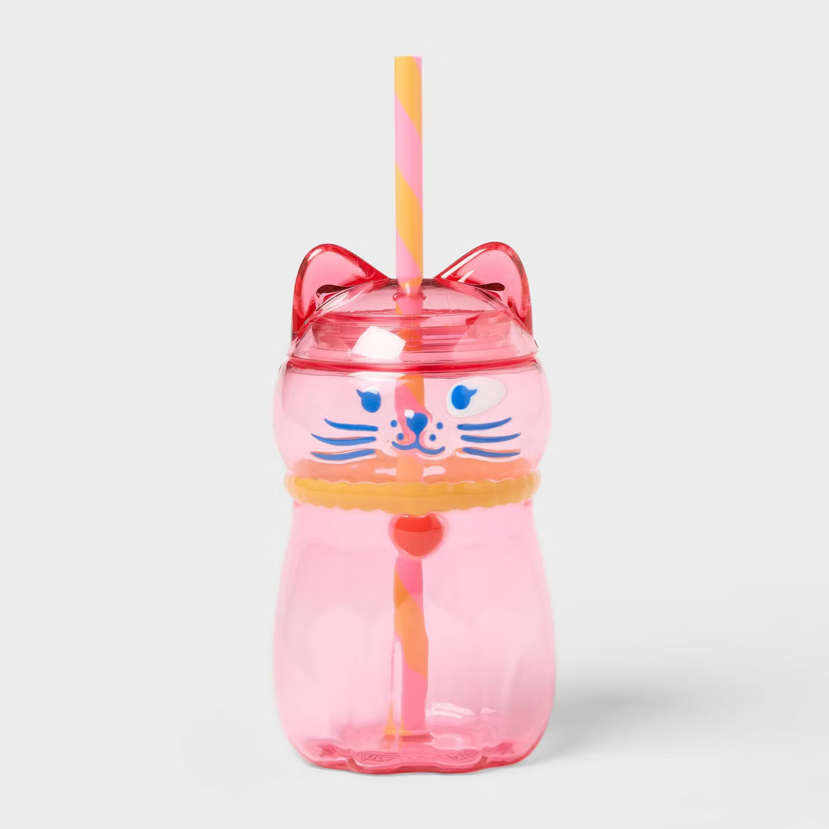 12 fl oz Figural Cat Shape with Tumbler - Pillowfort™ | Target