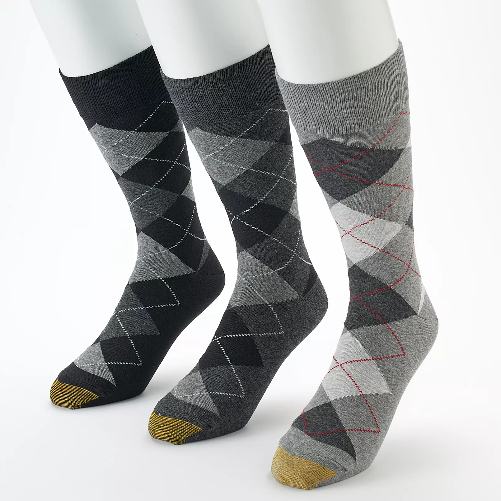 Men's GOLDTOE® 3-pack Carlyle Argyle Crew Socks | Kohl's