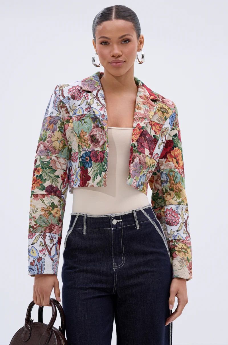 TAKE A HINT PATCHWORK BLAZER | AKIRA