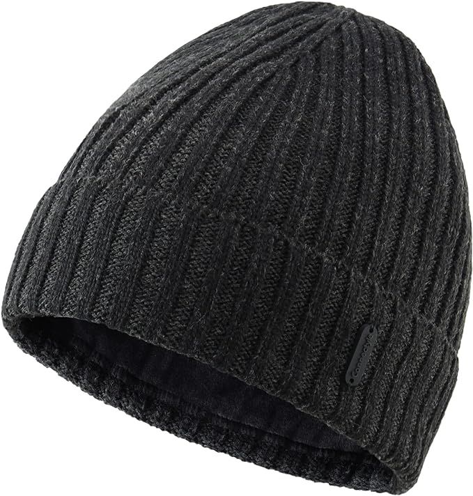 Connectyle Classic Men's Warm Winter Hats Thick Knit Cuff Beanie Cap with Lining | Amazon (US)