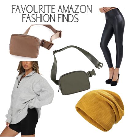 The best Amazon Fashion finds!

Faux leather leggings with a cozy half zip sweater. A fun coloured hat and the best belt bags in all the best colours. 
#amazonfashion #fallfashion #styletrend 

#LTKunder50 #LTKstyletip #LTKHoliday