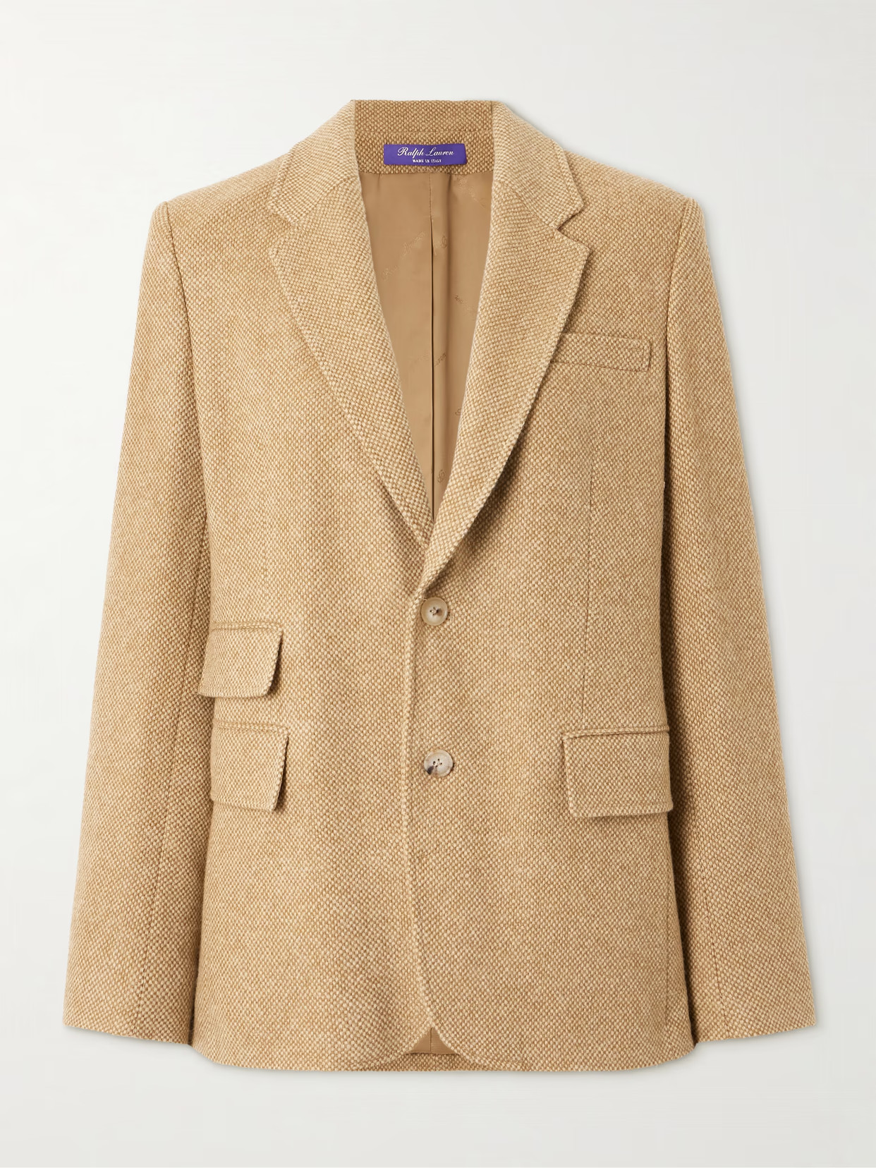 Ralph Lauren Collection - Eli Wool And Cashmere-blend Tweed Blazer - Brown | NET-A-PORTER (US)