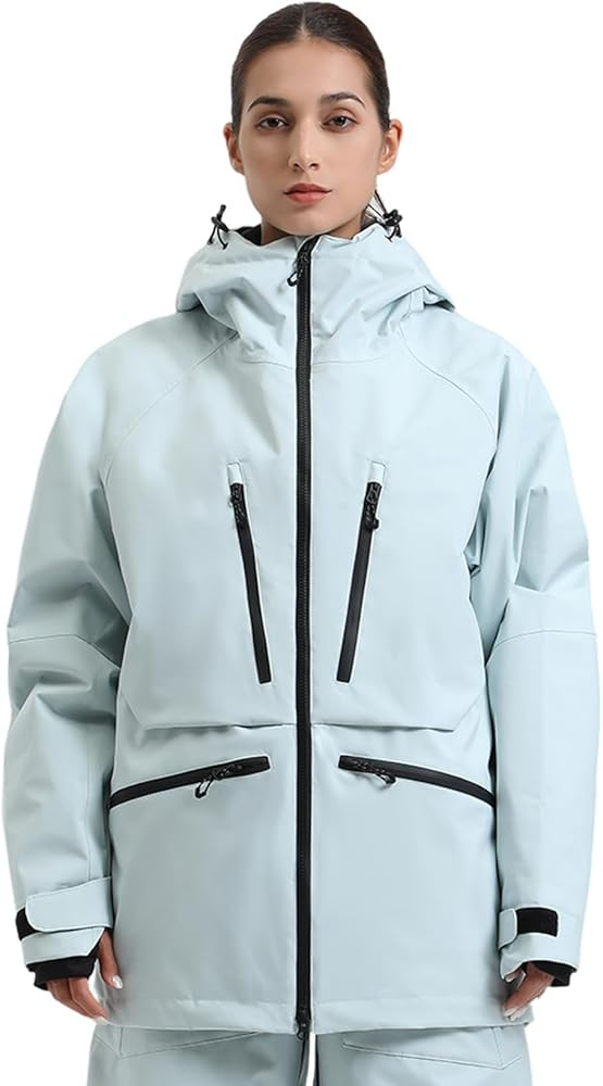 GSOU SNOW Mens Snowboard Jacket Womens Ski Coat Waterproof Insulated Snow Coat Winter Hooded Moun... | Amazon (US)
