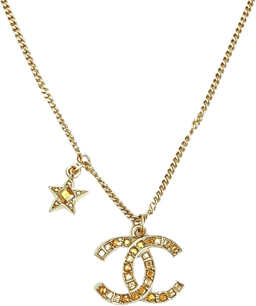 GREENLINE Gold-Tone Chain Necklace, Star and Bow Charms | Amazon (US)
