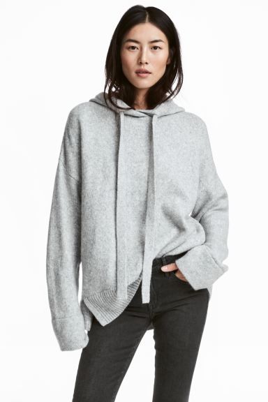 Knitted hooded jumper | H&M (UK, MY, IN, SG, PH, TW, HK)