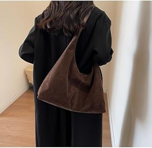 Amazon.com: Women\u2019s Trendy Suede Tote Bag Shoulder Bags For Women Fall Underarm Bag Winter H... | Amazon (US)
