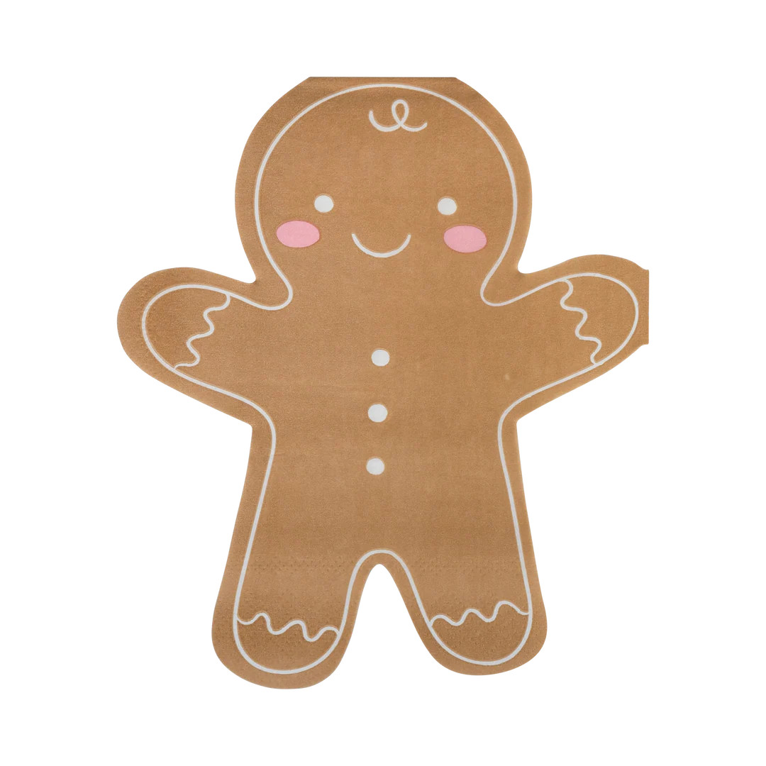 Shaped Ginger Man Guest Towel Napkin | My Mind's Eye