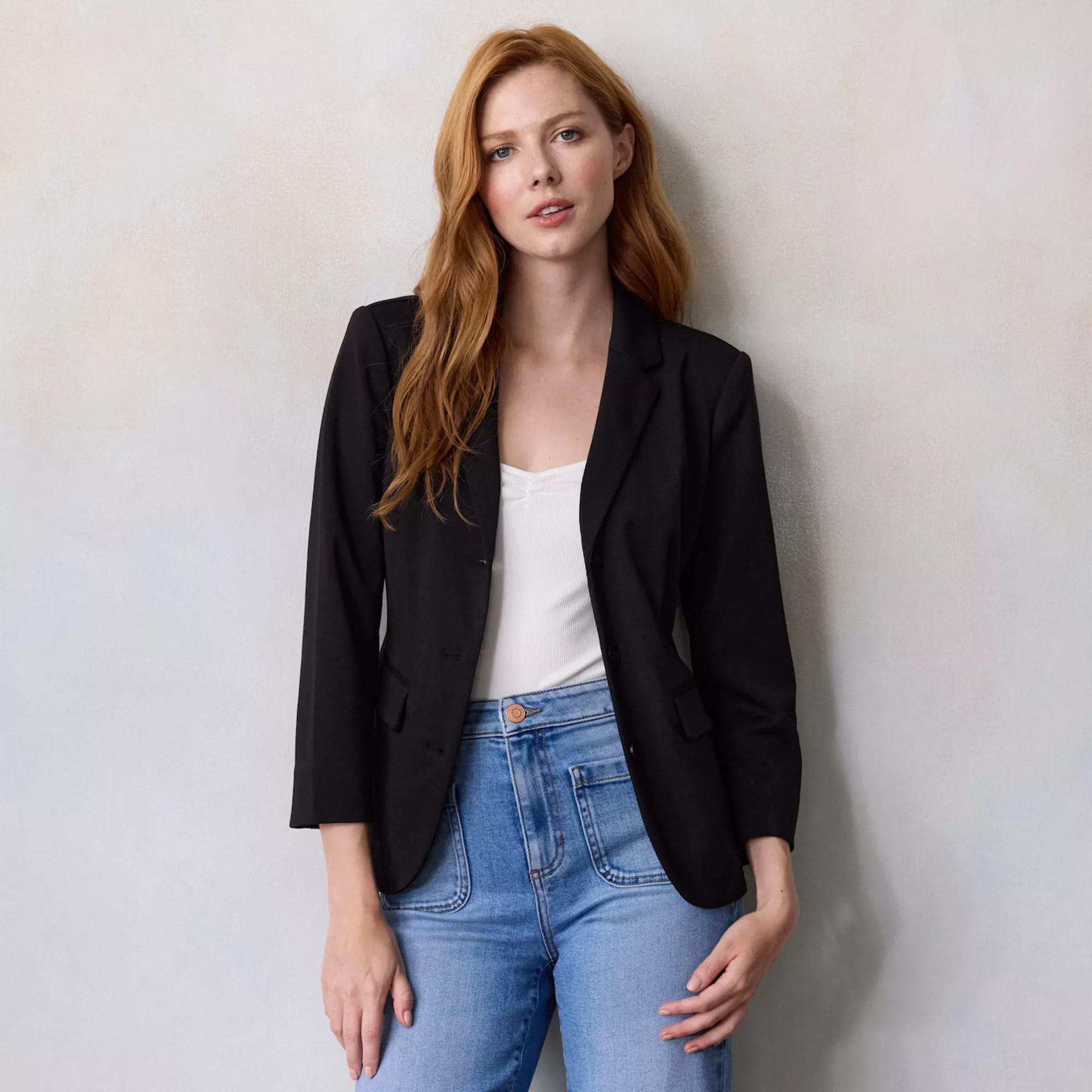 Women's LC Lauren Conrad Hourglass Ponte Blazer | Kohl's