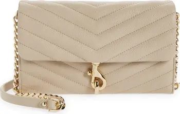 Edie Quilted Leather Wallet on a Chain | Nordstrom