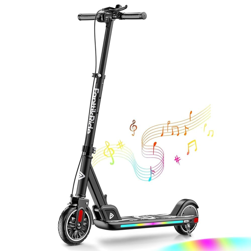 FanttikRide T9 Apex Electric Scooter for Kids 4.3-5.6 ft, 200 W Motor, LED Colorful Lights with B... | Amazon (US)