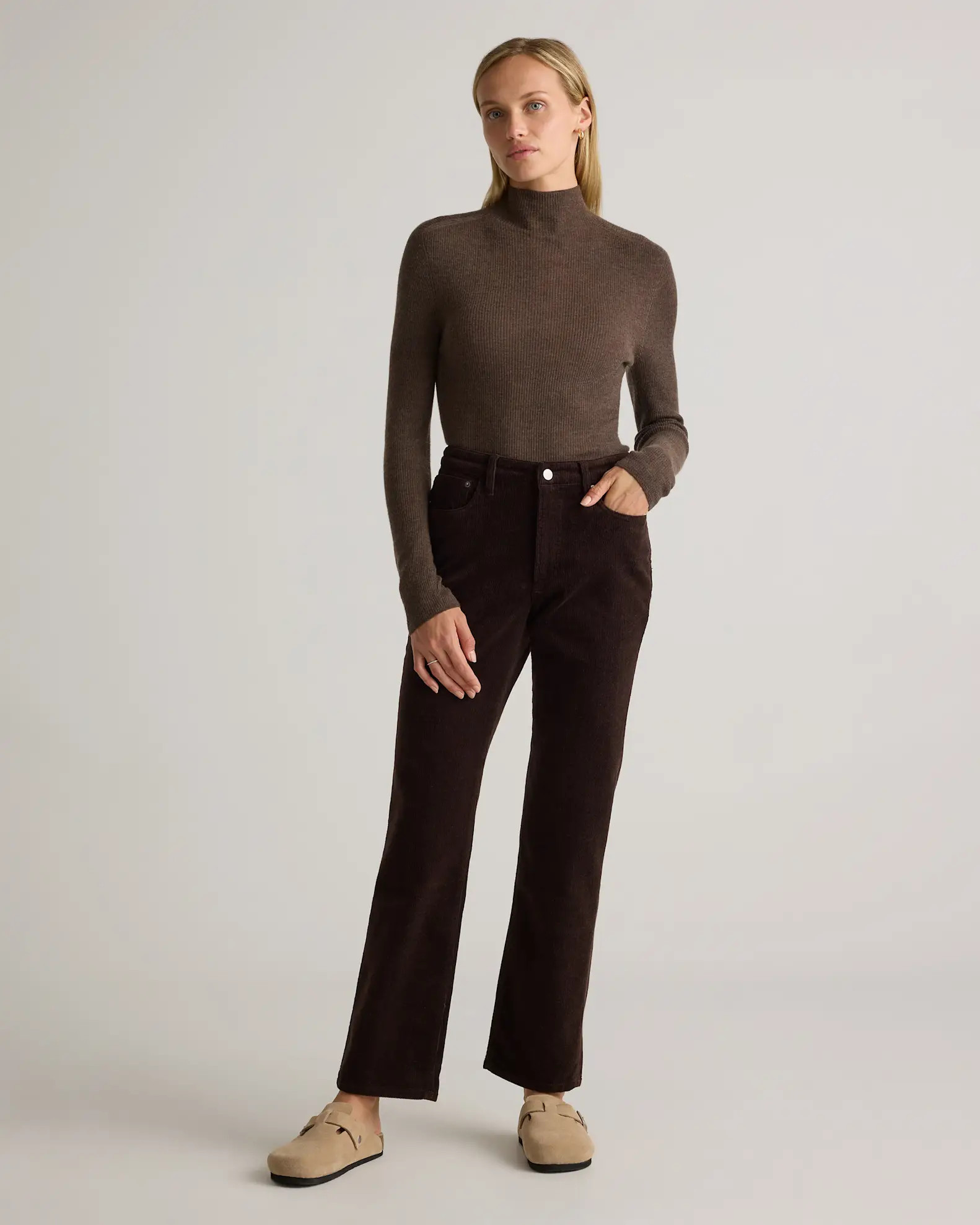 Organic Stretch Corduroy Straight Leg Pants | Quince