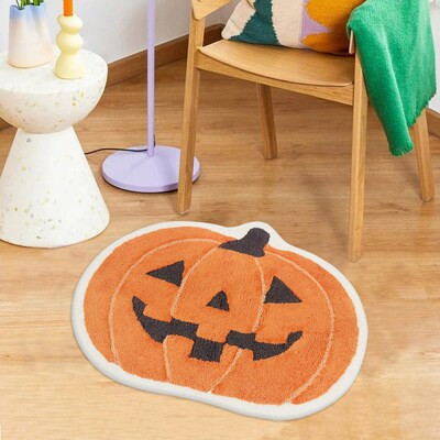 Haunted Living Orange Indoor Mat | Lowe's
