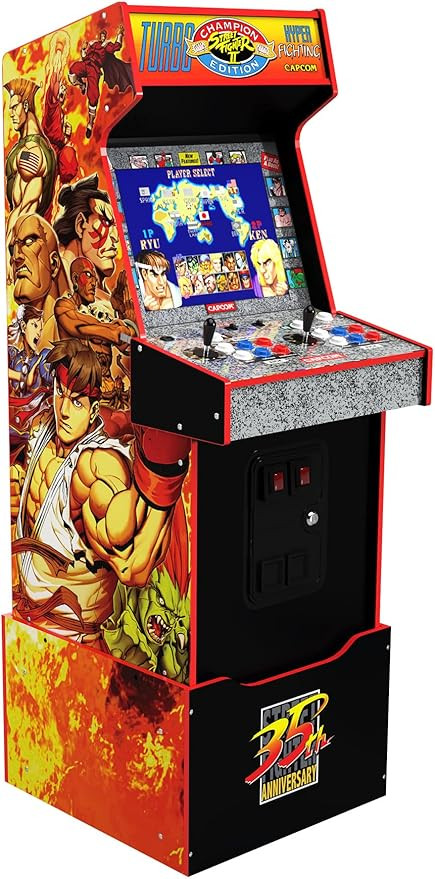 ARCADE1UP Capcom Street Fighter II Champion Turbo Legacy Edition Arcade Game Machine with Riser, ... | Amazon (US)