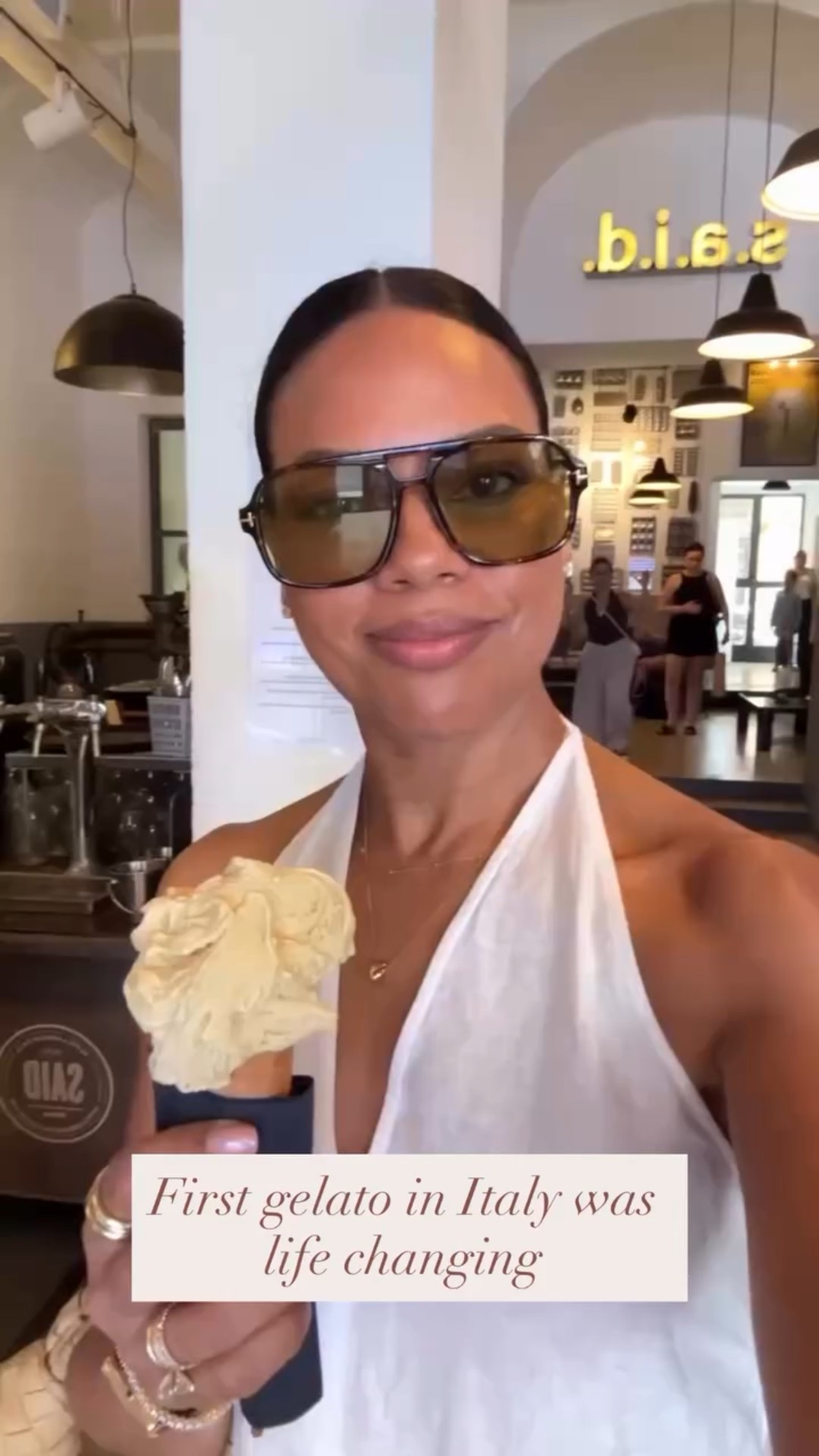 The first of MANY pistachio gelatos! Sadly, top is sold out but I’ve linked other options 

#LTKTravel #LTKFindsUnder50 #LTKStyleTip