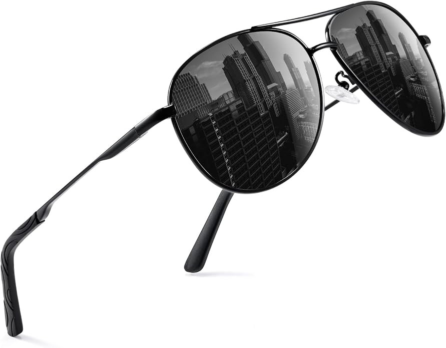 phikttu Sunglasses Men Polarized Aviator Sunglasses for Men Women Fishing Driving Sun glasses Met... | Amazon (US)