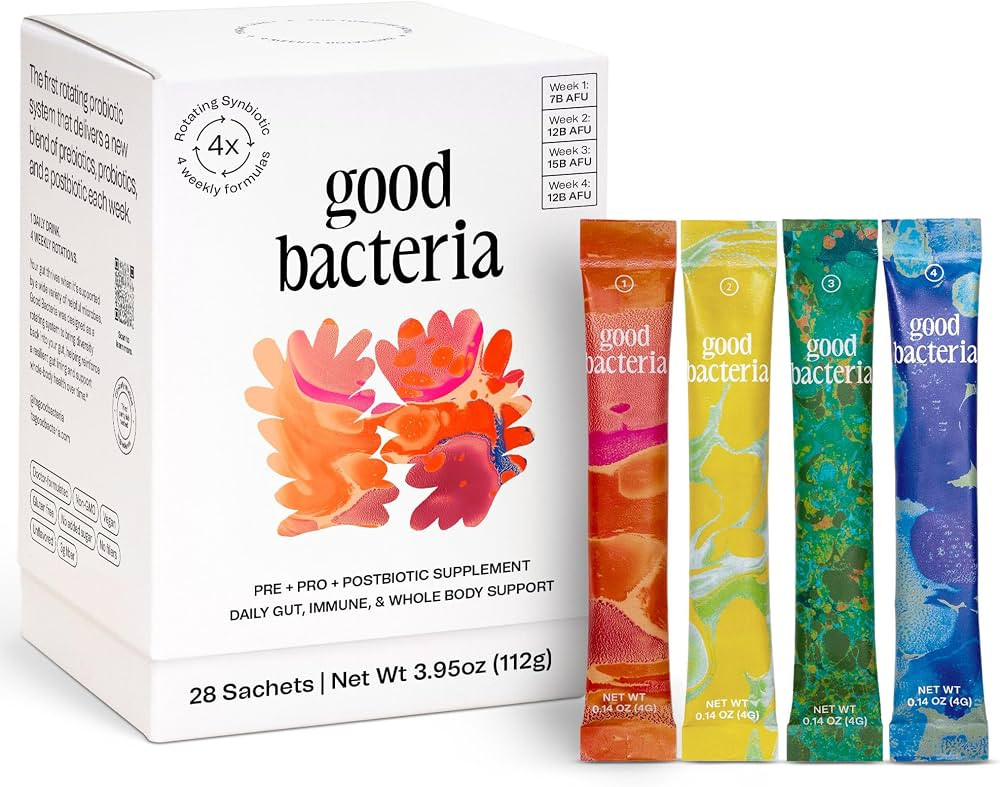 Good Bacteria Rotating Synbiotic \u2013 Prebiotic, Probiotic & Postbiotic for Women \u2013 Gut He... | Amazon (US)