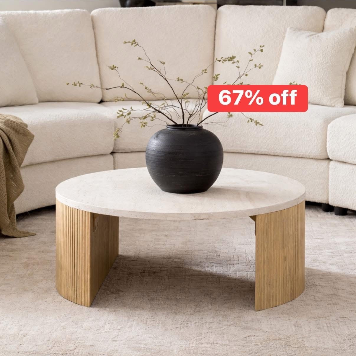 The most beautiful textured coffee table is included in @wayfair Way Day where everything is up to 80% off and free shipping for 3 days only / until 4/27! ! #ad #wayfair #wayfairpartner #WayDay

