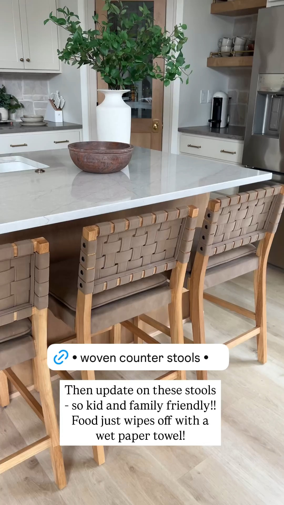 Update on these stools - so kid and family friendly!! Food just wipes off with a wet paper towel!

Counter stools • kitchen decorr



#LTKHome