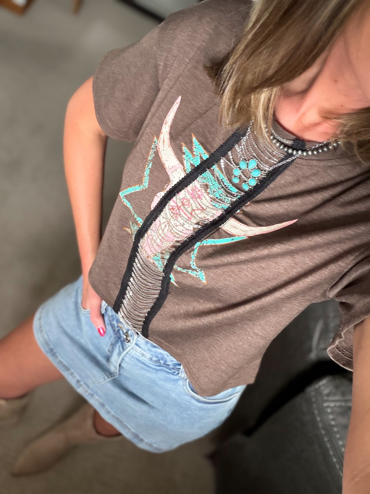 The cutest tee for a concert. So many cute prints available. Wearing small in the tee. Medium in skort 

#LTKSeasonal #LTKFestival