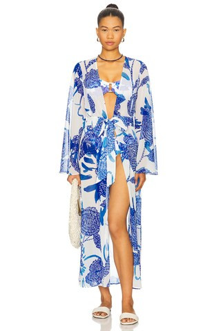 Favorite Vince Brushwork Floral Chiffon Dress in Blue Multi

              
    
        
       ... | Revolve Clothing (Global)