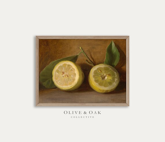 Country Kitchen Fruit Print / Lemon PRINTABLE Artwork / - Etsy | Etsy (US)