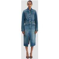 Victoria Beckham Denim Jacket In Mid Blue Wash - Size 10 UK | Victoria Beckham US