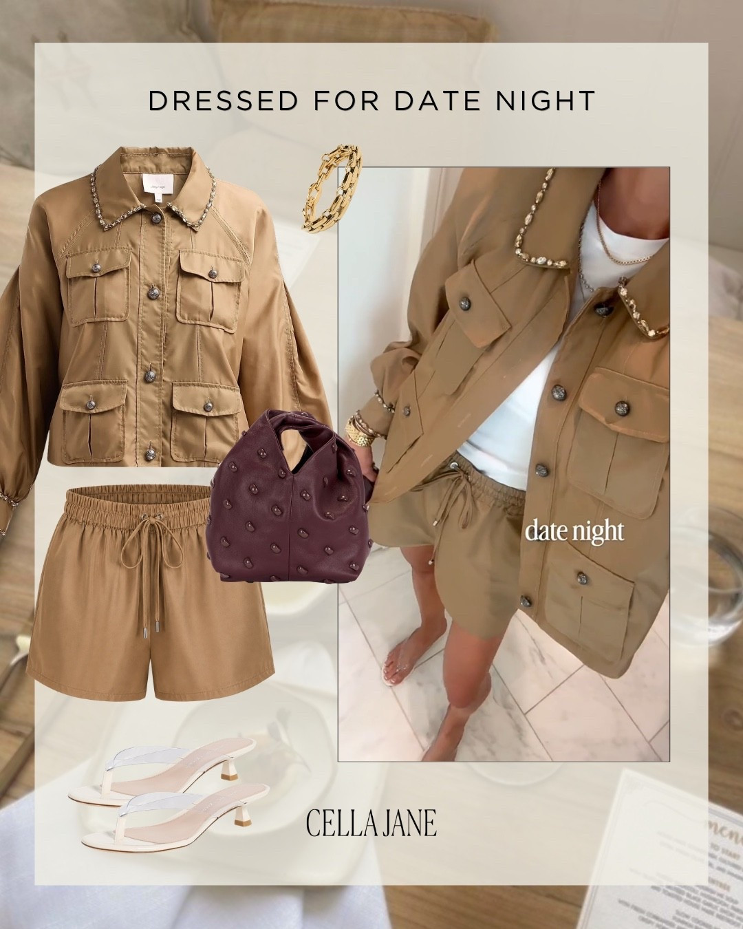 Date night outfit 

I'm wearing size small in my jacket 
Size xs in shorts

#LTKfall #LTKdatenight #LTKstyletip