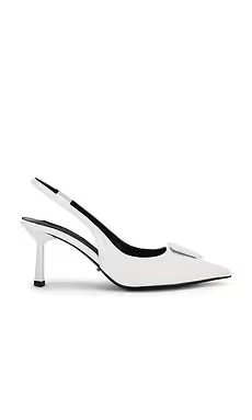 Tony Bianco Bertie Slingback Pump in White Hi Shine from Revolve.com | Revolve Clothing (Global)