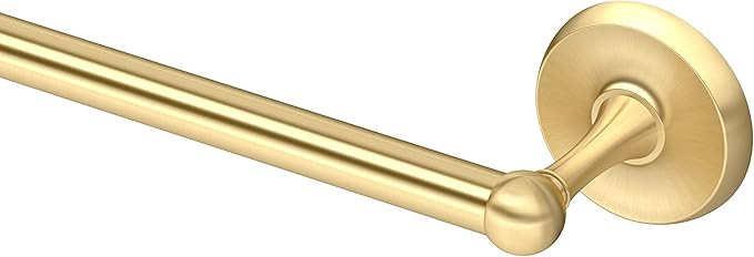 Gatco 5051 Designer II Towel Bar, 18 Inch, Brushed Brass | Wall Mounted Towel Holder for Bathroom | Amazon (US)