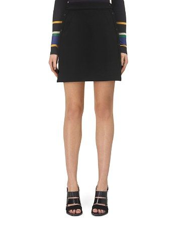 Button-Detail A-Line Skirt | Bloomingdale's (US)