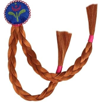 Treccia Anna Frozen Estensioni Capelli Accessori Carnevale Costume Abito Vestito Idea Regalo Natale  | Amazon (IT)