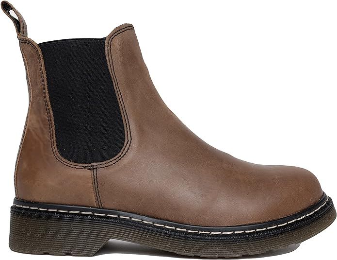 ROOLEE Flika Chelsea Boots for Women, Leather Slip on Shoes | Amazon (US)