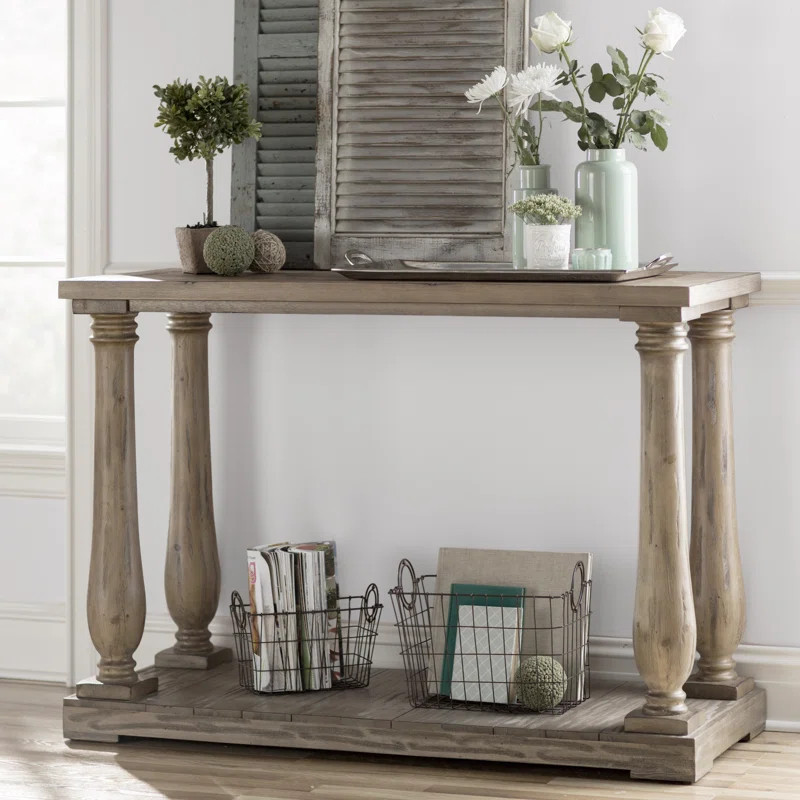 Nehemiah 50'' Solid Wood Console Table | Wayfair North America