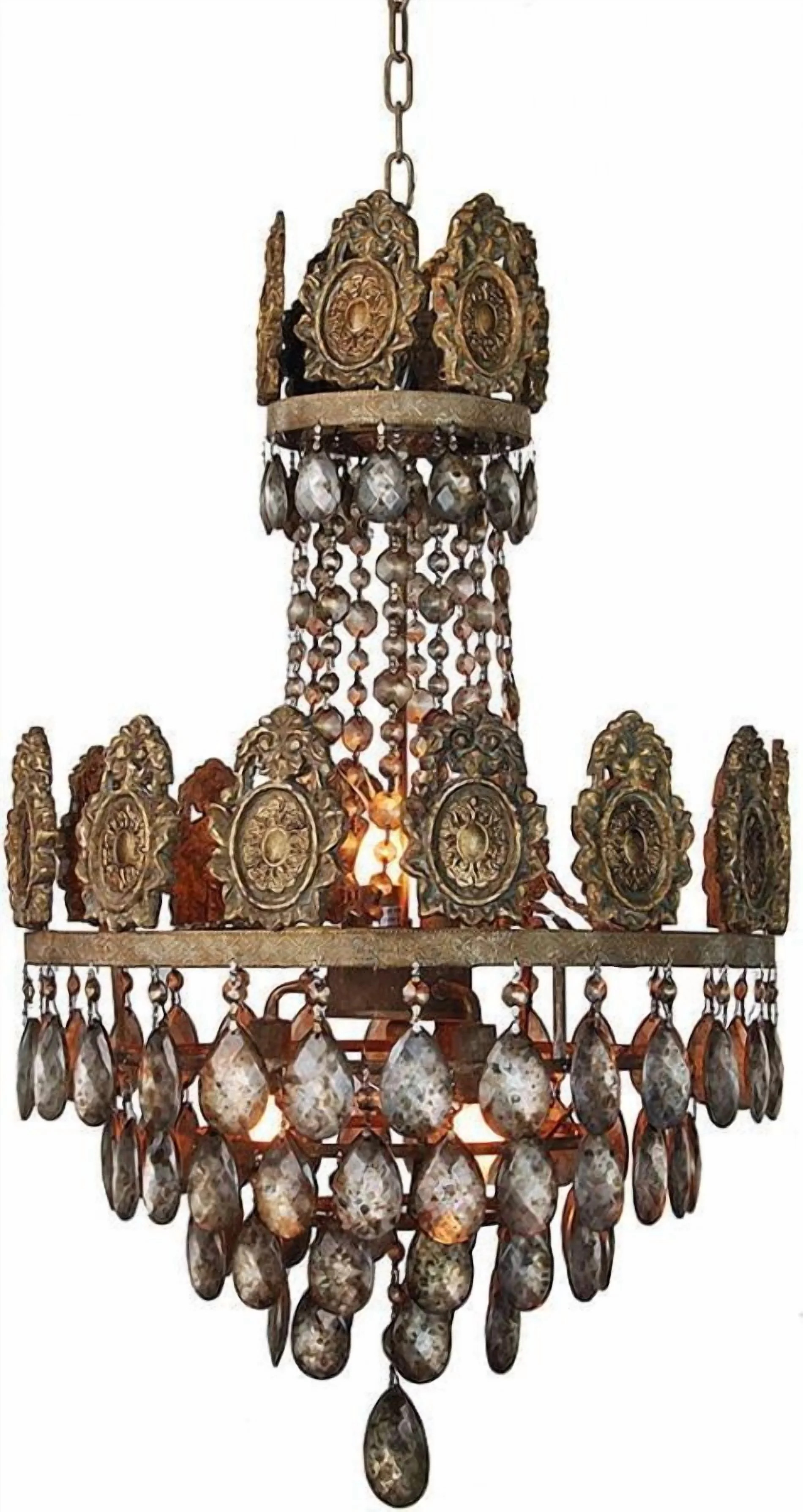 Chandelier Brass Carved | Walmart (US)