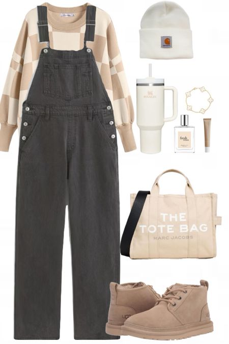 Neutrals Outfit, Business Casual Outfit, Neutrals Fashion, Winter Outfit, Winter Fashion, Modest Outfits, Modest Fashion, Minimalist Fashion, 2024 Outfit Inspo, Valentines Aesthetic, Valentines Outfit, Valentines Fashion, aesthetic outfits, Mob Wife Aesthetic, Coquette Aesthetic, Black Overalls Outfit, Checkered Sweaterr

#LTKSpringSale #LTKmidsize #LTKstyletip