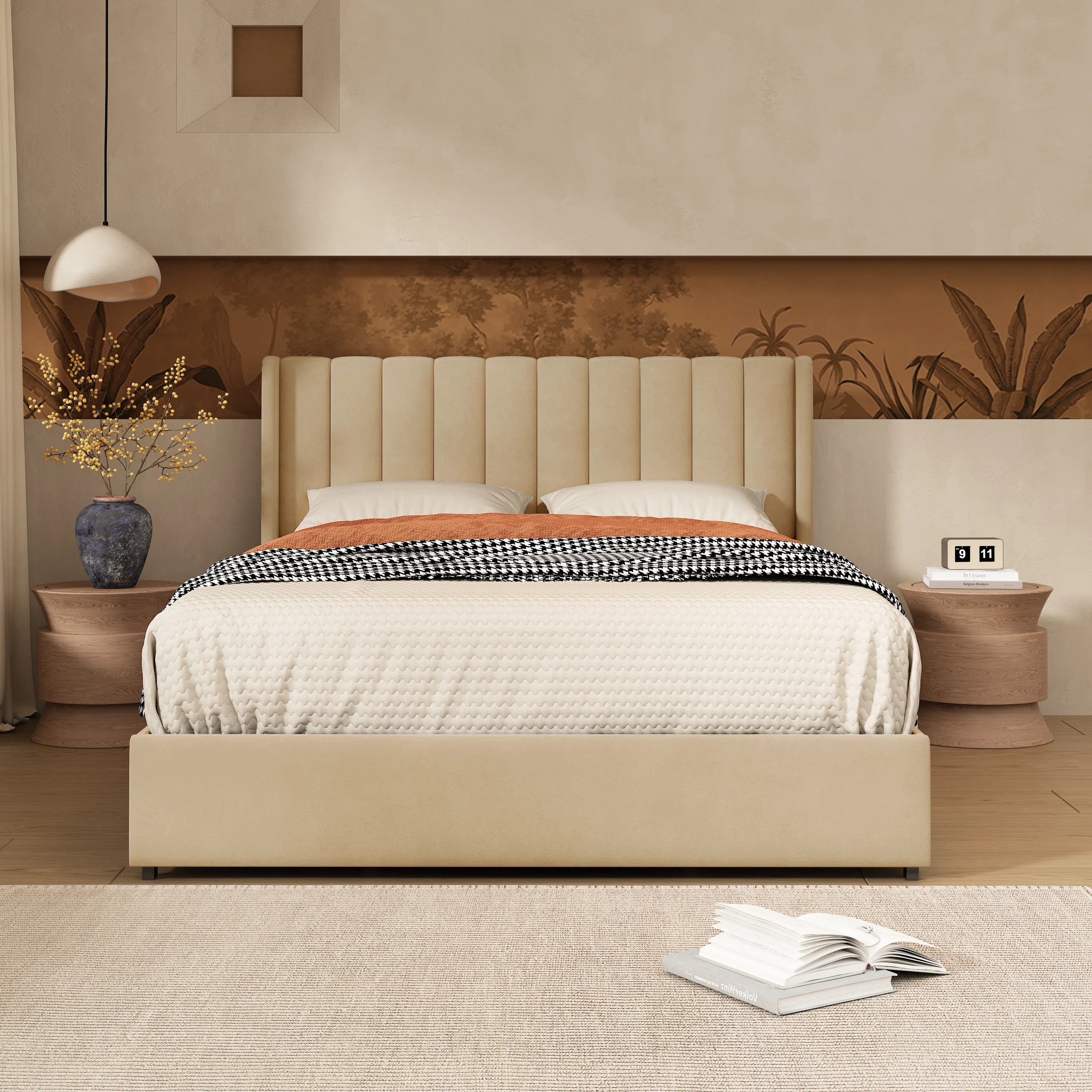 Jeilyn Upholstered Platform Drawer Storage Bed | Wayfair North America