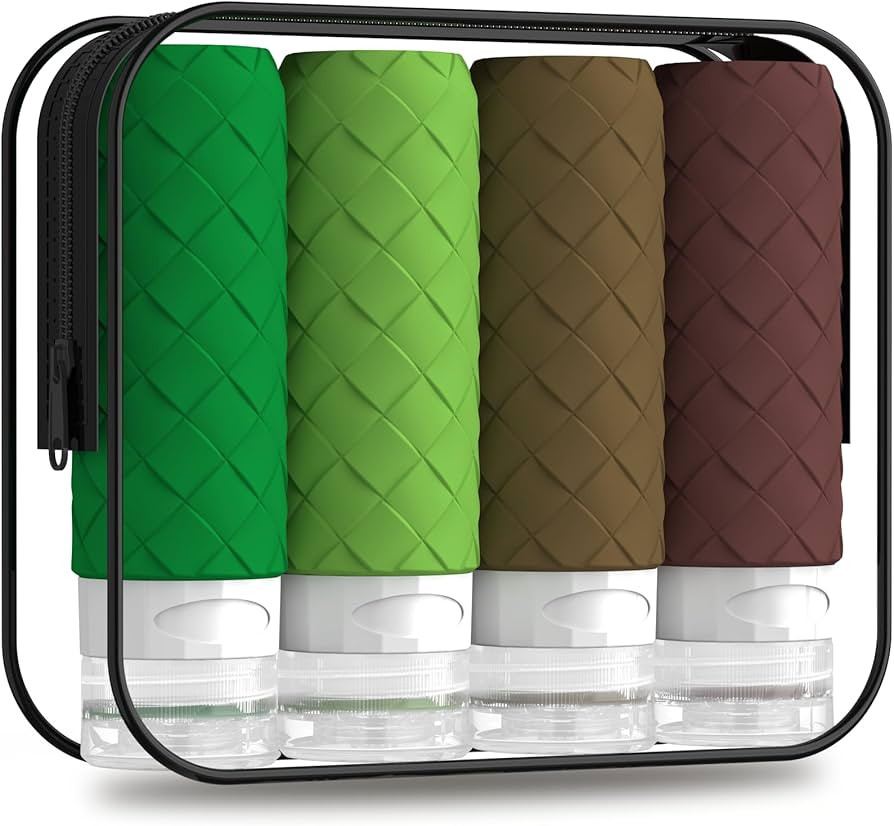 Travel Bottles for Toiletries, TSA Approved Silicone Travel Size Containers for Toiletries, BPA F... | Amazon (US)