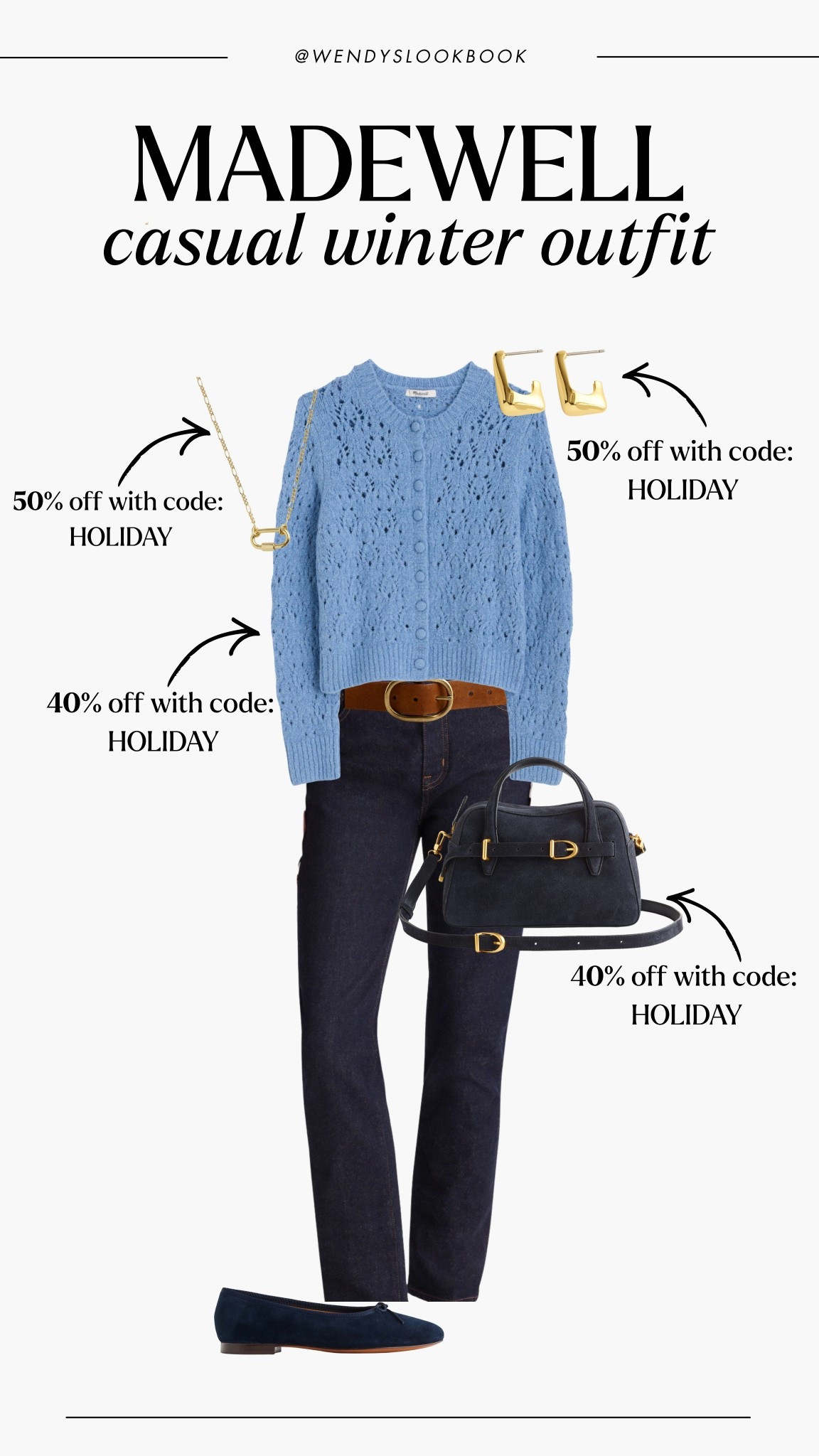 Casual winter outfit from Madewell!

Perfect for date nights, dinners, or even daytime errands! Most items on the site are on sale 30-50% off and WILL come in time for the holidays if ordered now!

#LTKootd #LTKSeasonal #LTKU