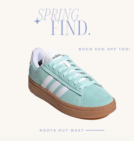 adidas Grand Court Alpha Womens Sneakers in this pretty aqua blue, love! BOGO 50% off on select shoes, more adidas included!

#LTKshoecrush #LTKSpringSale #LTKsalealert