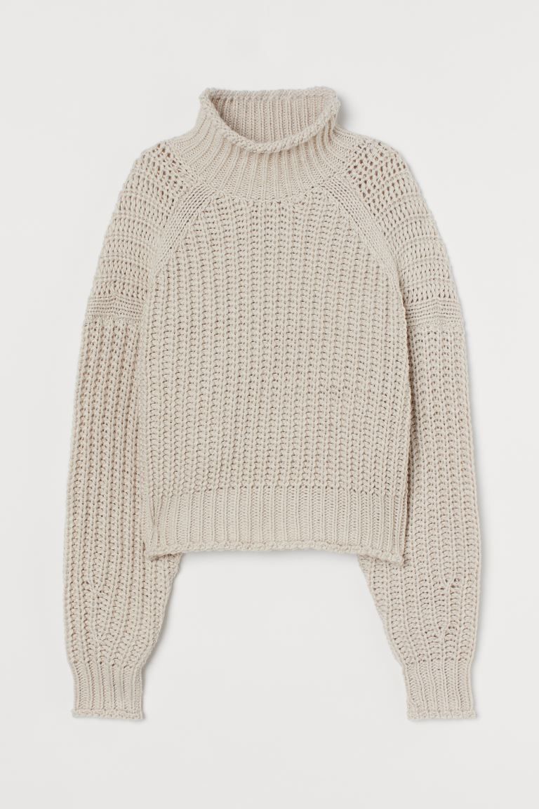 Ribbed polo-neck jumper | H&M (UK, MY, IN, SG, PH, TW, HK)