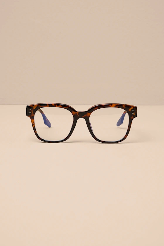 Maxton Brown Tortoiseshell Blue Light Glasses | Lulus