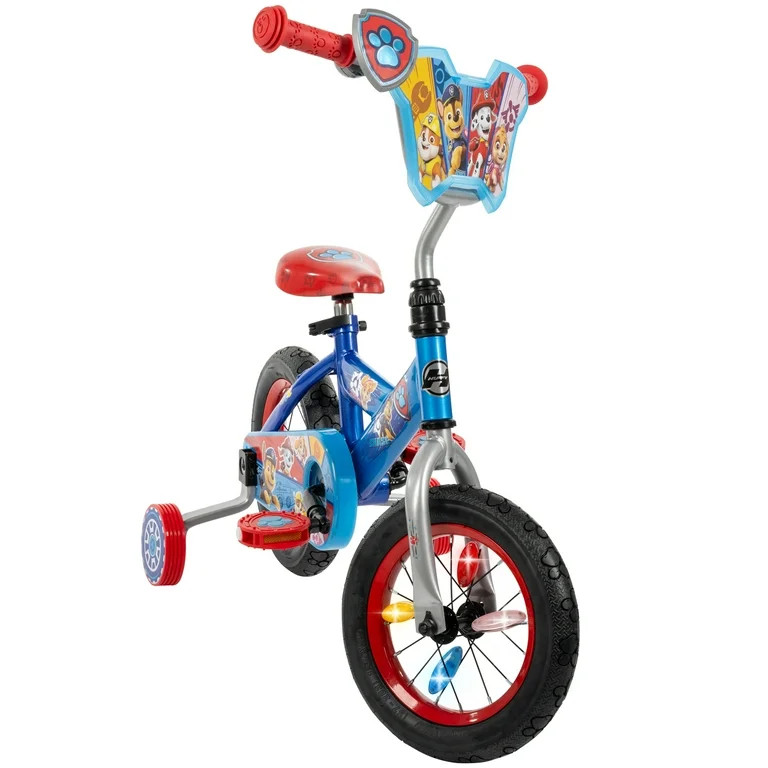 Huffy Paw Patrol Kids Bike, 12" Wheels, Ages 3+, Training Wheels, Blue | Walmart (US)
