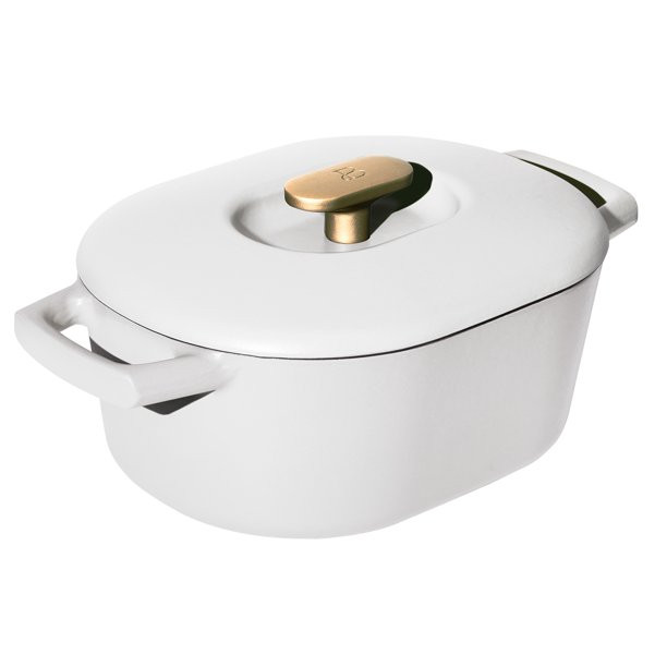 Beautiful 6QT Enamel Dutch Oven, White Icing by Drew Barrymore - Walmart.com | Walmart (US)