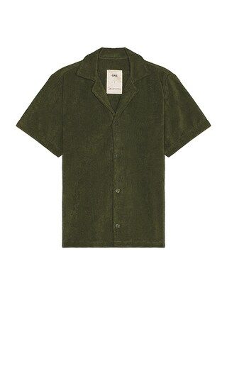 OAS Cuba Terry Shirt in Army. - size S (also in L, M, XL/1X) | Revolve Clothing (Global)