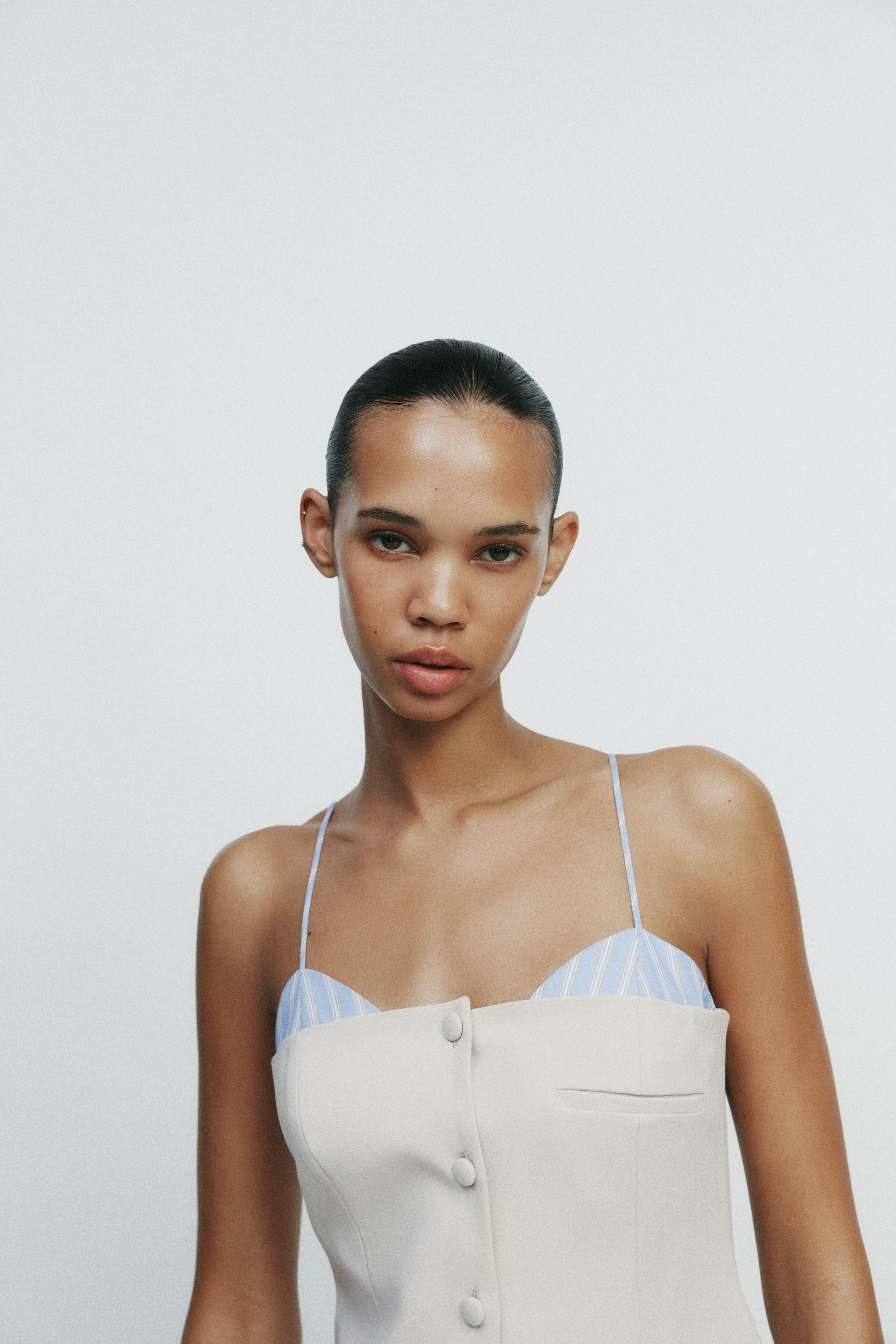 COMBINATION SHORT POPLIN DRESS | Zara US