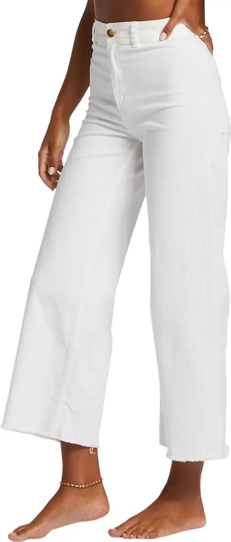 Billabong Free Fall Stretch Crop Wide Leg Pants | Nordstrom | Nordstrom