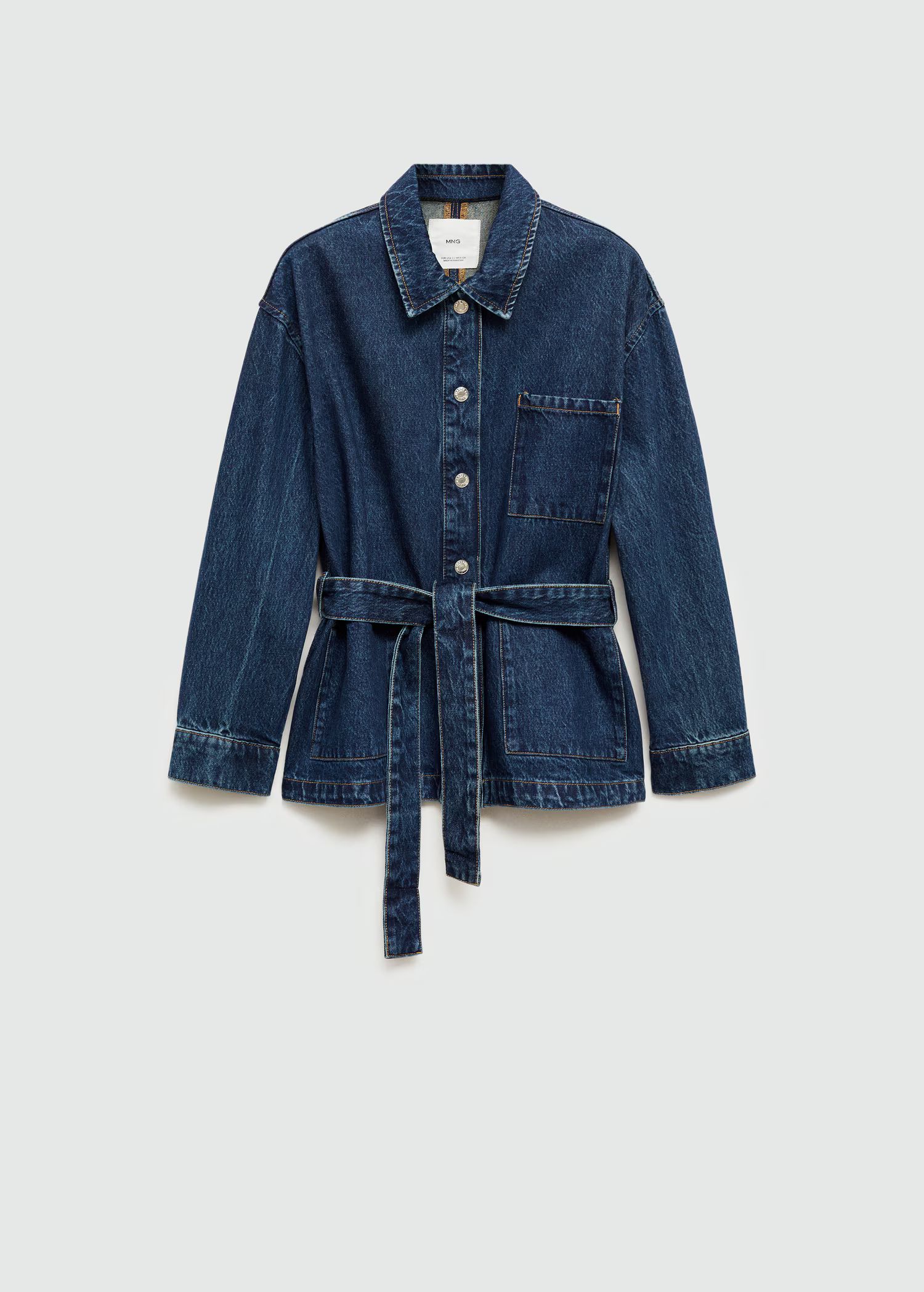 Denim jacket with bow | MANGO (US)