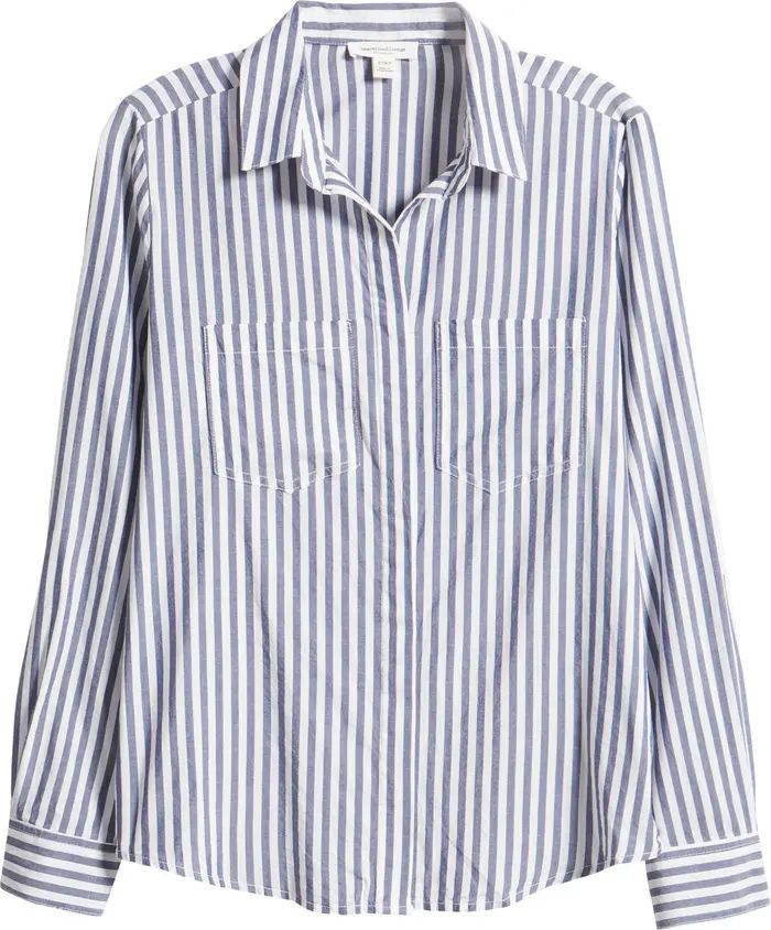 Stripe Cotton & Modal Button-Up Shirt | Nordstrom