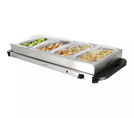 Make Your Selection: MegaChef 4 Section Buffet Server & Food Warmer | QVC