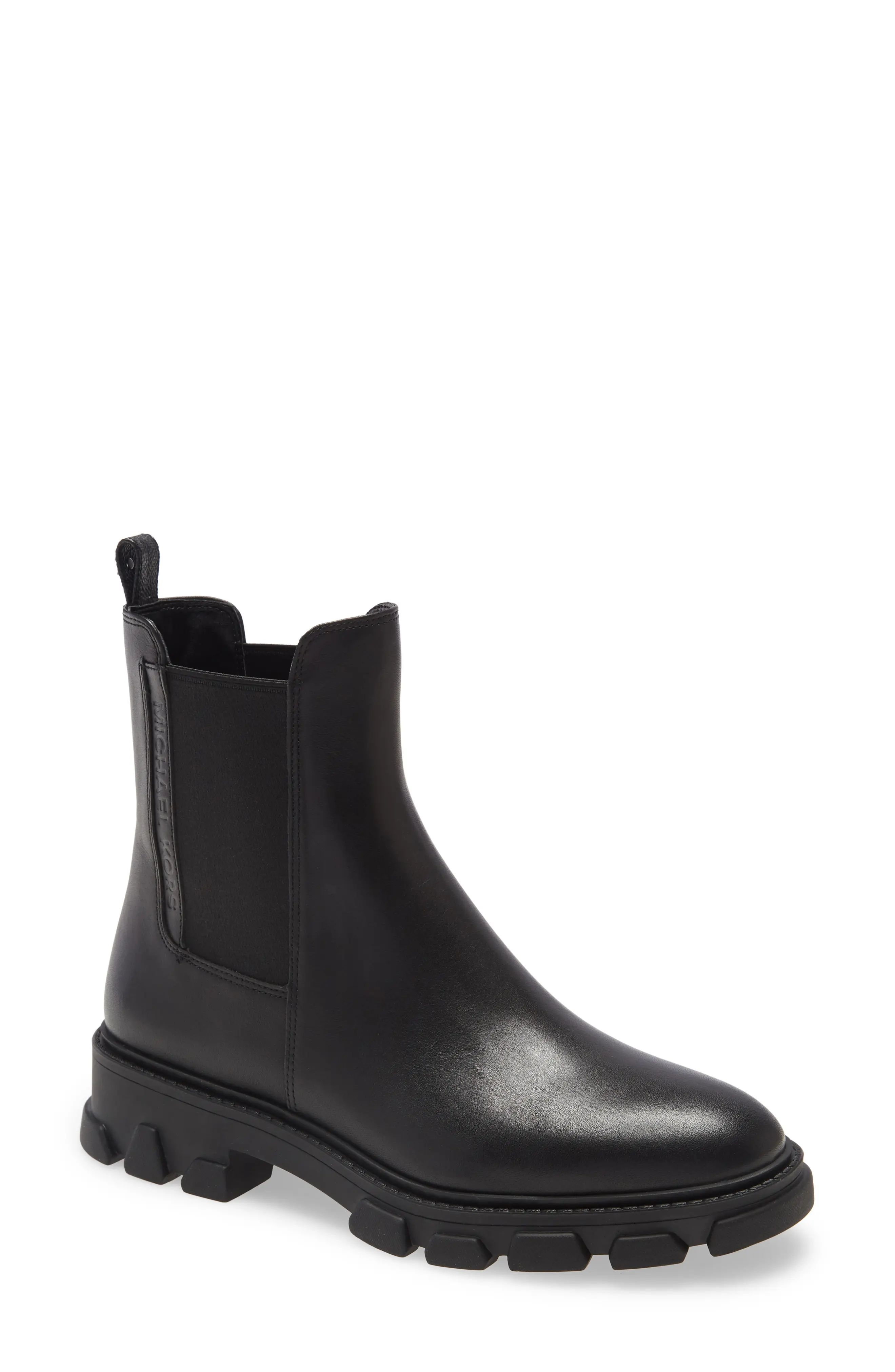 MICHAEL Michael Kors Ridley Bootie in Black Vachetta Leather at Nordstrom, Size 9.5 | Nordstrom